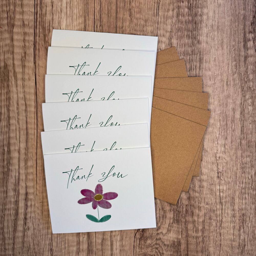 Thank You Cards Custom Thank You Note Cards Thank you Notes Handcrafted Art